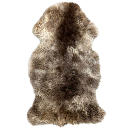 Bundle: 5 x Natural shaggy sheepskins - 90cm x 60cm - Long wool